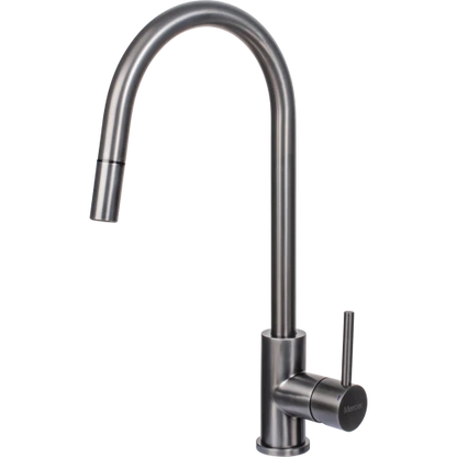 MERCER AM013 LISBON GOOSENECK PULLOUT MIXER GUNMETAL PVD