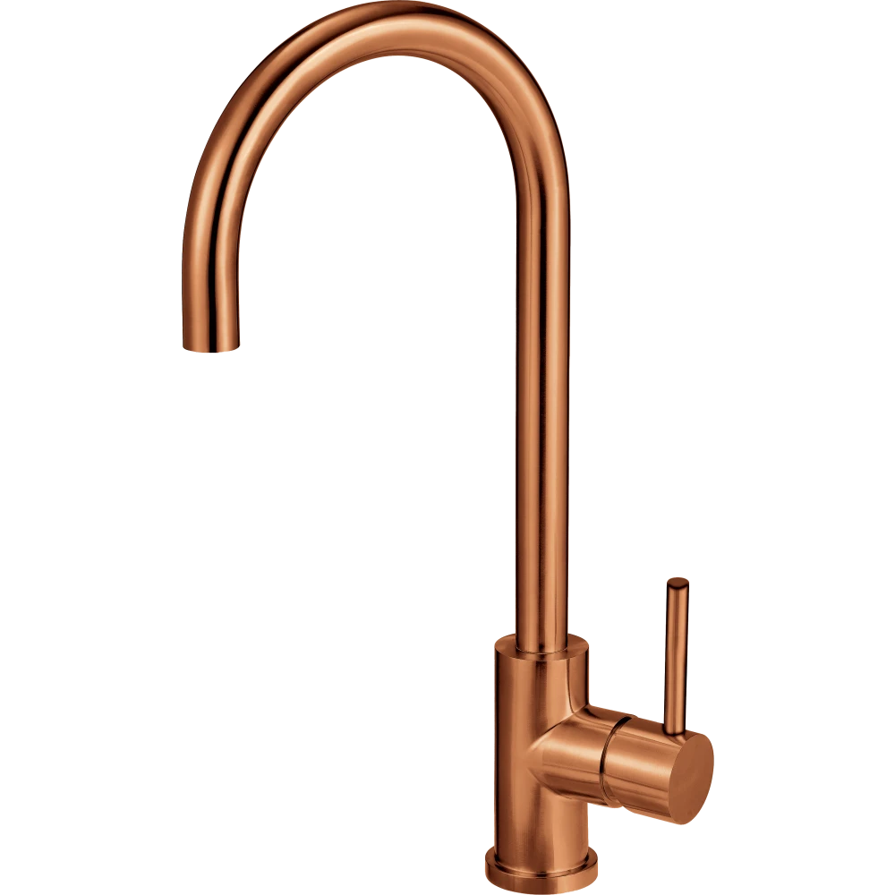 MERCER AURORA PORTO  GOOSENECK MIXER STAINLESS STEEL AND 4 COLOURS AVAILABLE