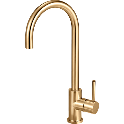 MERCER AURORA PORTO  GOOSENECK MIXER STAINLESS STEEL AND 4 COLOURS AVAILABLE