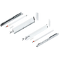 Blum Tandembox Antaro Kitset with Gallery Rails length 500mm X 82.5mm - 224mm (Height 6 Options ) 30KG Silk White