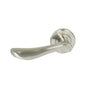 MILES NELSON DOOR HANDLES MILANO RANGE SATIN NICKEL FINISH ANZIO LEFT HAND AND RIGHT HAND DUMMY 55MM ROUND ROSE ROSE (EXCL TAYLOR SPINDLE)