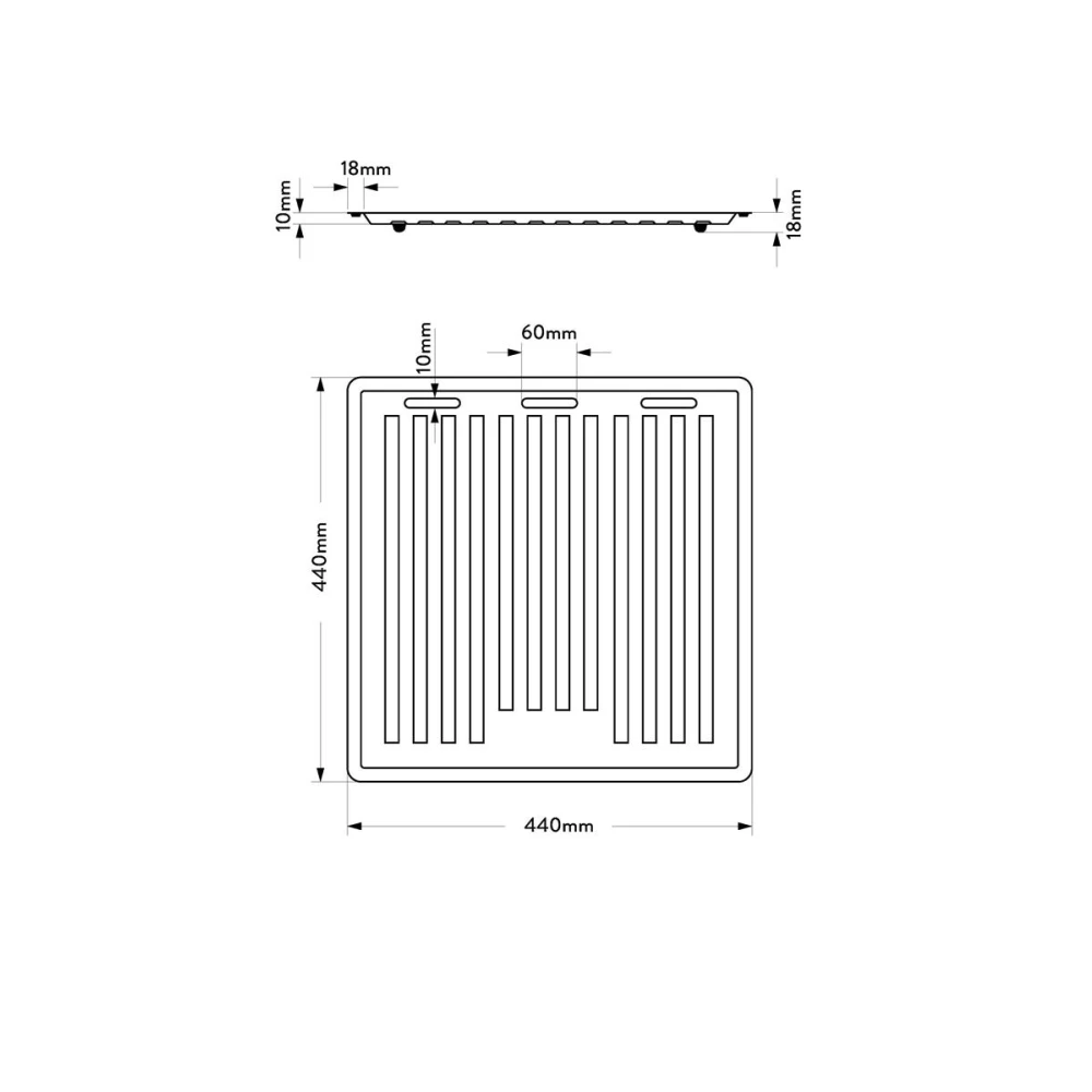 MERCER AT130 DRAINING TRAY STAINLESS STEEL DC & DV SERIES 400