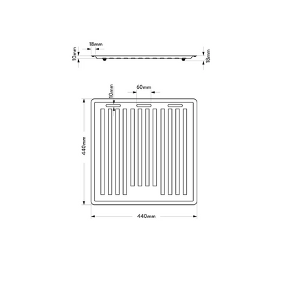 MERCER AT130 DRAINING TRAY STAINLESS STEEL DC & DV SERIES 400