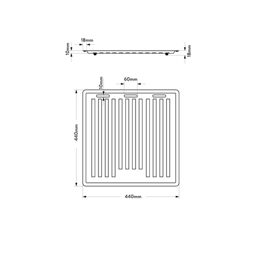 MERCER AT130 DRAINING TRAY STAINLESS STEEL DC & DV SERIES 400