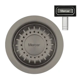 MERCER AURORA WASTE RECTANGLE AND ROUND WITH OVERFLOW  IN 4 COLOURS - GUN METAL, BLACK,COPPER, BRASS.