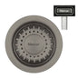 MERCER AURORA WASTE RECTANGLE AND ROUND WITH OVERFLOW  IN 4 COLOURS - GUN METAL, BLACK,COPPER, BRASS.