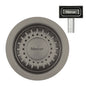 MERCER AURORA WASTE RECTANGLE AND ROUND WITH OVERFLOW  IN 4 COLOURS - GUN METAL, BLACK,COPPER, BRASS.