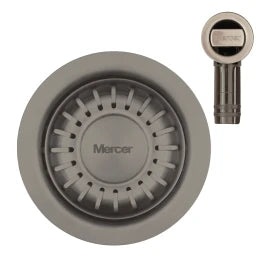 MERCER AURORA WASTE RECTANGLE AND ROUND WITH OVERFLOW  IN 4 COLOURS - GUN METAL, BLACK,COPPER, BRASS.