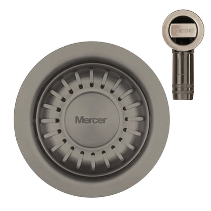 MERCER AURORA WASTE RECTANGLE AND ROUND WITH OVERFLOW  IN 4 COLOURS - GUN METAL, BLACK,COPPER, BRASS.