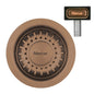 MERCER AURORA WASTE RECTANGLE AND ROUND WITH OVERFLOW  IN 4 COLOURS - GUN METAL, BLACK,COPPER, BRASS.