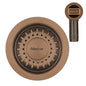 MERCER AURORA WASTE RECTANGLE AND ROUND WITH OVERFLOW  IN 4 COLOURS - GUN METAL, BLACK,COPPER, BRASS.