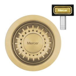 MERCER AURORA WASTE RECTANGLE AND ROUND WITH OVERFLOW  IN 4 COLOURS - GUN METAL, BLACK,COPPER, BRASS.