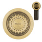 MERCER AURORA WASTE RECTANGLE AND ROUND WITH OVERFLOW  IN 4 COLOURS - GUN METAL, BLACK,COPPER, BRASS.