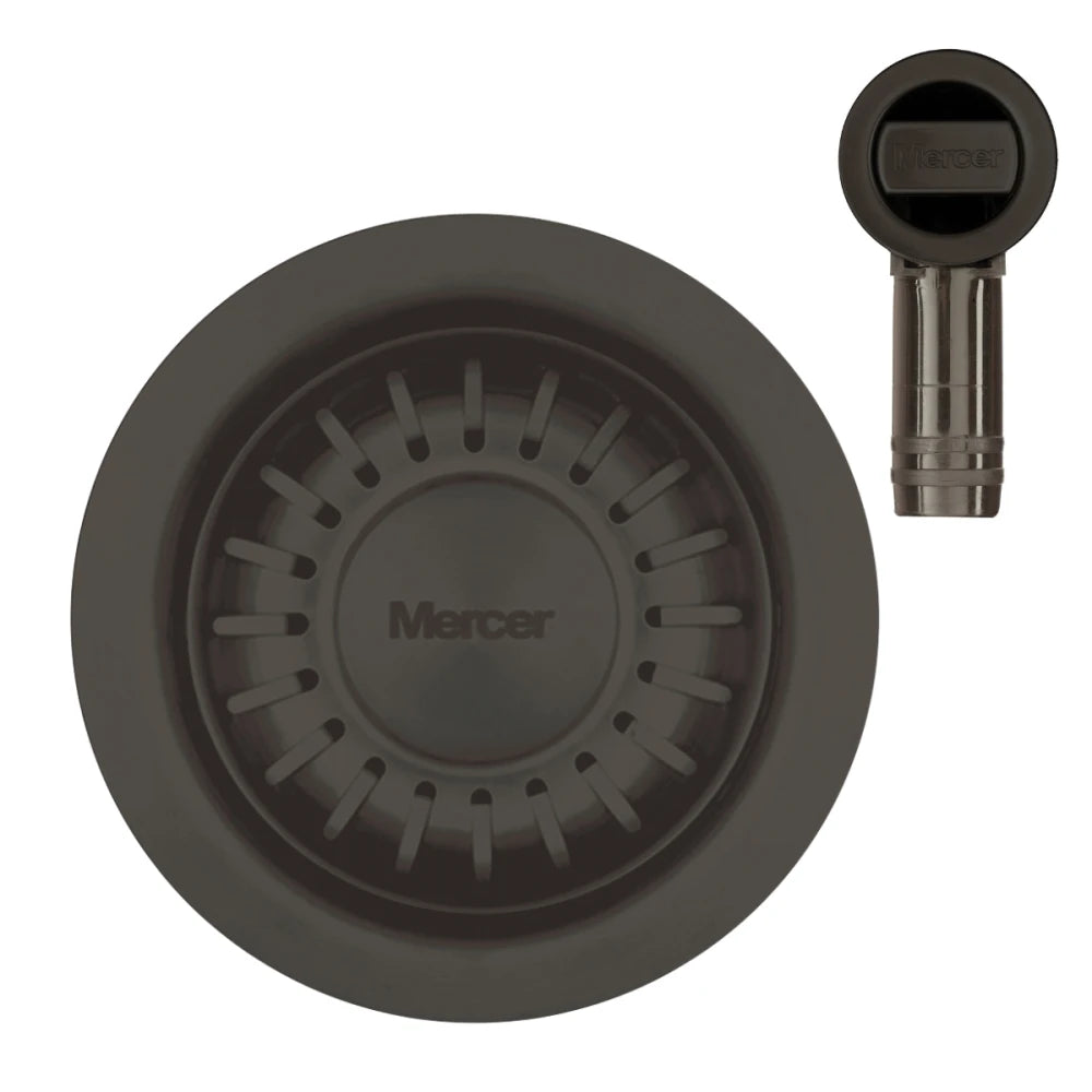 MERCER AURORA WASTE RECTANGLE AND ROUND WITH OVERFLOW  IN 4 COLOURS - GUN METAL, BLACK,COPPER, BRASS.