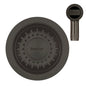 MERCER AURORA WASTE RECTANGLE AND ROUND WITH OVERFLOW  IN 4 COLOURS - GUN METAL, BLACK,COPPER, BRASS.