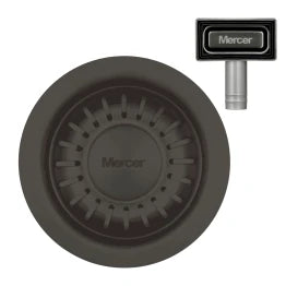 MERCER AURORA WASTE RECTANGLE AND ROUND WITH OVERFLOW  IN 4 COLOURS - GUN METAL, BLACK,COPPER, BRASS.