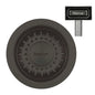 MERCER AURORA WASTE RECTANGLE AND ROUND WITH OVERFLOW  IN 4 COLOURS - GUN METAL, BLACK,COPPER, BRASS.