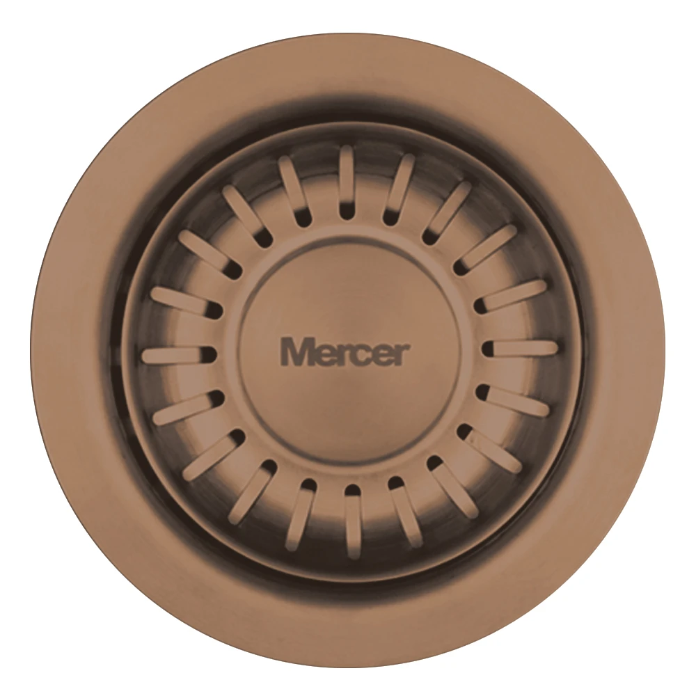 MERCER AURORA WASTE WITH OUT OVERFLOW  IN 4 COLOURS - GUN METAL, BLACK. COPPER, BRASS.