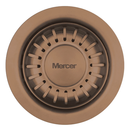 MERCER AURORA WASTE WITH OUT OVERFLOW  IN 4 COLOURS - GUN METAL, BLACK. COPPER, BRASS.