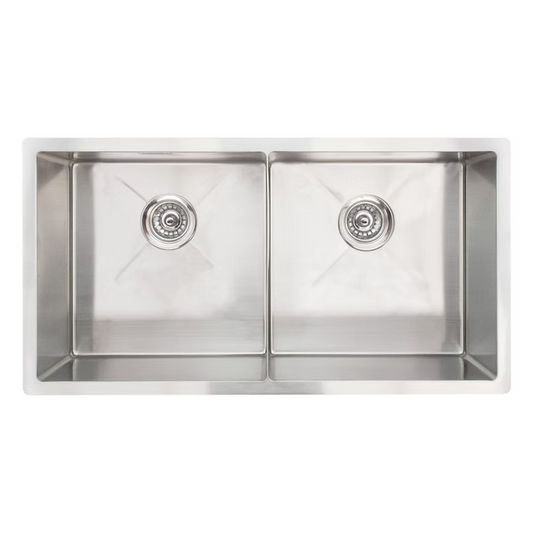 Ikon Astitine  400 x 400 + 400 x 400 Las Vegas Collection Double bowl BRIDGE-LESS