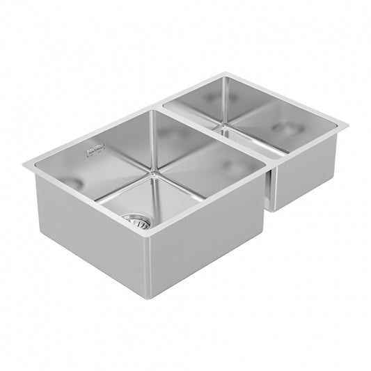 BURNS & FERALL BDM400D Double Bowl 400/250 Left & Right Hand 1.2mm Stainless Steel