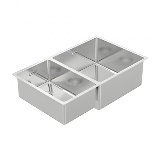 BURNS & FERALL BDM400D Double Bowl 400/250 Left & Right Hand 1.2mm Stainless Steel