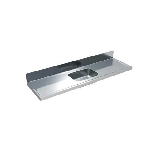 MERCER C4-500  CLASSICLINE SINK BENCH STAINLESS STEEL 1675X505  CABINET 90MM WITH OVERFLOW 304
