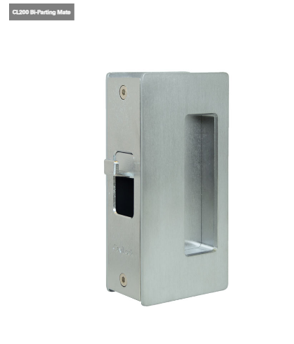 Cavity Slider for Doors CaviLock CL205 Bi Parting Mate 33-40mm - Available in 6 Colours :  Bright Chrome ,Satin Chrome, Oil Rubbed Bronze ,Satin Nickel, Custom Finish & Matte Black