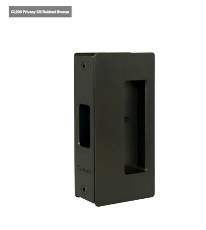 Cavity Slider for Doors CaviLock CL205 Privacy Snib Blank 33-40mm - Available in 6 Colours :  Bright Chrome ,Custom Finish ,Matte Black ,Oil Rubbed Bronze ,Satin Chrome ,Satin Nickel