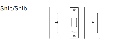 Cavity Slider for Doors CaviLock CL205 Privacy Snib Both Sides 33-40mm - Available in 6 Colours :  Bright Chrome ,Custom Finish ,Matte Black ,Oil Rubbed Bronze ,Satin Chrome ,Satin Nickel