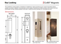 Cavity Slider for Doors CaviLock CL400 BI-Parting Snib Both Sides 52-58mm - Available in 6 Colours :  Bright Chrome ,Satin Chrome, Oil Rubbed Bronze ,Satin Nickel, Matte Black ,Custom Finish
