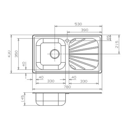 Reginox Compact 10 330 x 350