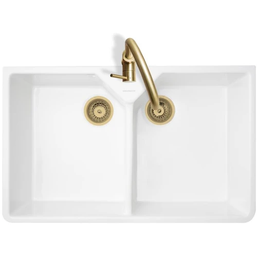 MERCER DB201 DOUBLE  BELFAST  BUTLER SINK WITH CERAMIC GLAZE