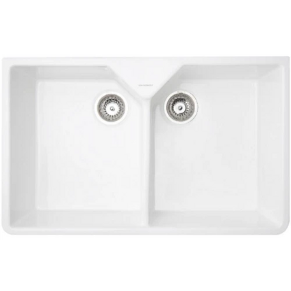 MERCER DB201 DOUBLE  BELFAST  BUTLER SINK WITH CERAMIC GLAZE