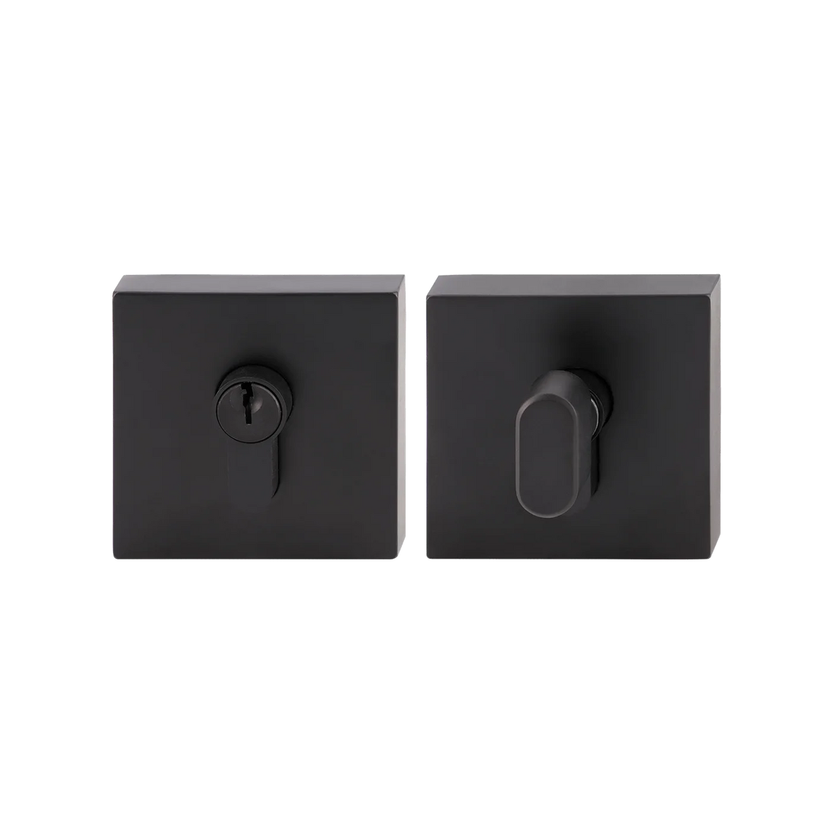 MILES NELSON ENTRANCE DOOR S RANGE ROUND,GRAPHITE AND SQUARE SINGLE CYLINDER DEADBOLT-SATIN CHROME AND BLACK