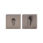 MILES NELSON ENTRANCE DOOR S RANGE ROUND,GRAPHITE AND SQUARE SINGLE CYLINDER DEADBOLT-SATIN CHROME AND BLACK