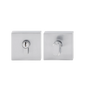 MILES NELSON ENTRANCE DOOR S RANGE ROUND,GRAPHITE AND SQUARE SINGLE CYLINDER DEADBOLT-SATIN CHROME AND BLACK