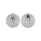 MILES NELSON ENTRANCE DOOR S RANGE ROUND,GRAPHITE AND SQUARE SINGLE CYLINDER DEADBOLT-SATIN CHROME AND BLACK