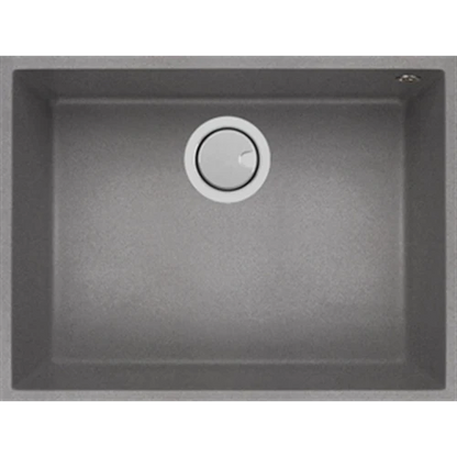 MERCER DURO GRANITE ( RAVENNA ,TRIESTE ,PERUGIA ) SINGLE BOWL BLACK. CONCRETE & WHITE.