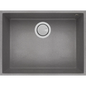 MERCER DURO GRANITE ( RAVENNA ,TRIESTE ,PERUGIA ) SINGLE BOWL BLACK. CONCRETE & WHITE.