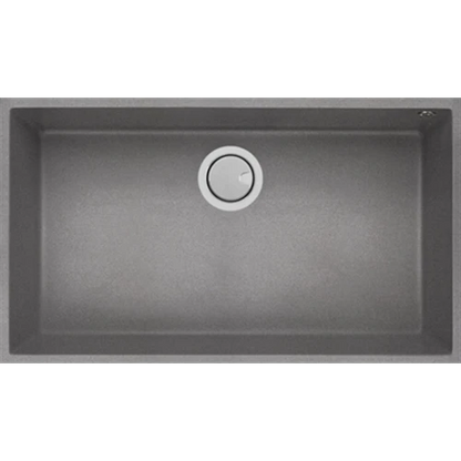MERCER DURO GRANITE ( GENOA, MATERA, LECCE ) SINGLE BOWL BLACK . CONCRETE & WHITE.