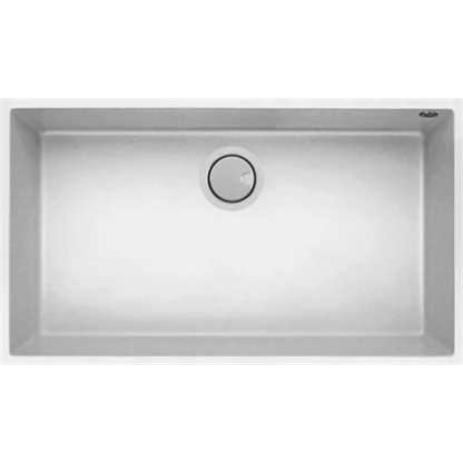 MERCER DURO GRANITE ( GENOA, MATERA, LECCE ) SINGLE BOWL BLACK . CONCRETE & WHITE.
