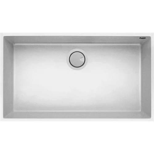 MERCER DURO GRANITE ( GENOA, MATERA, LECCE ) SINGLE BOWL BLACK . CONCRETE & WHITE.