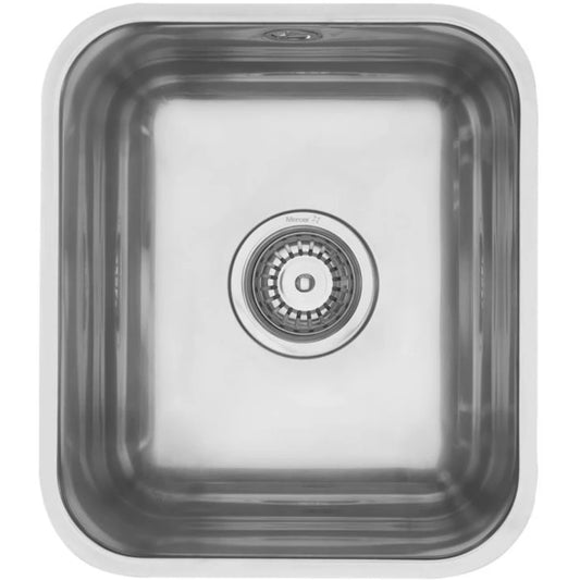 MERCER EC105 PASSATO SINGLE BOWL TOP MOUNT AND UNDER MOUNT WITH & WITHOUT OVERFLOW 304 & 316