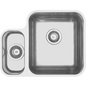 MERCER EC202 PALIO DOUBLE BOWL 1 & 3/4 SMALL BOWL TOP MOUNT RIGHT / LEFT HAND WITH AND WITHOUT OVERFLOW 304