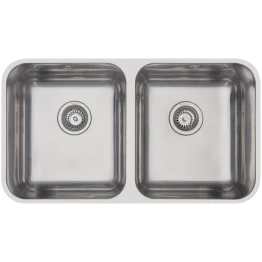 MERCER EC205 PICCO DOUBLE TOP MOUNT 90/40MM WITH AND WITHOUT OVERFLOW 304