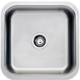 MERCER EL101 REMO LAUNDRY BOWL TOP MOUNT AND UNDER MOUNT WITHOUT OVERFLOW & WITH OVERFLOW 304