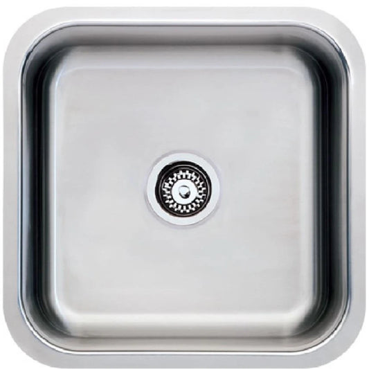 MERCER EL101 REMO LAUNDRY BOWL TOP MOUNT AND UNDER MOUNT WITHOUT OVERFLOW & WITH OVERFLOW 304