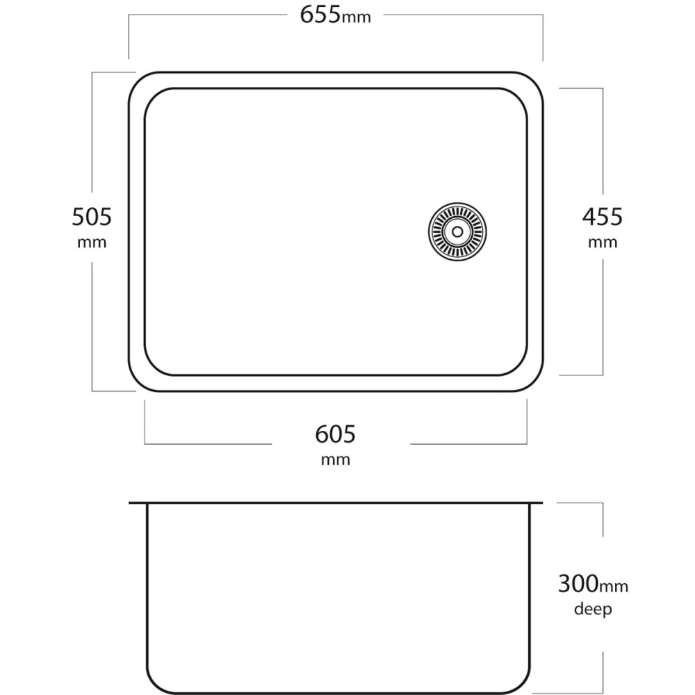 MERCER EL104 GRANDE MAX LAUNDRY BOWL TOP MOUNT AND UNDER MOUNT WITH & WITHOUT OVERFLOW 304 & 316