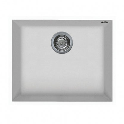 BURNS & FERALL ELLECI QUADRA GRANITEK 540x440MM ELGQ105-40 UNDERMOUNT & TOP MOUNT FULL BLACK & WHITE